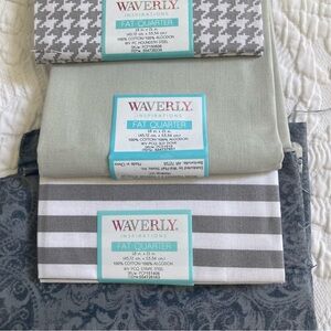 Waverly Fat Quarter lot + 1/2 yard cotton fabric gray quilting craft